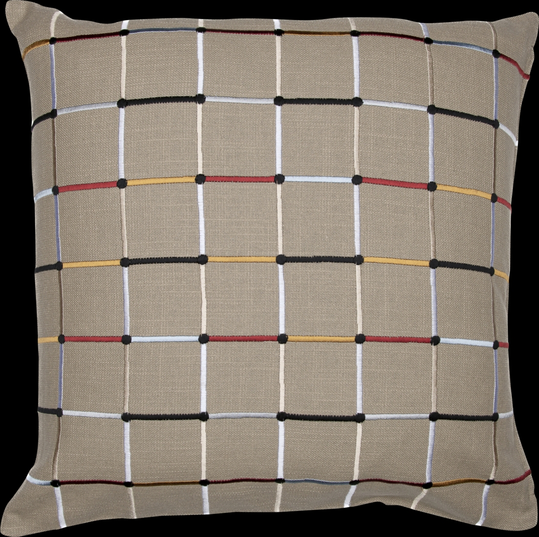 Stacy Garcia Neks Beige Accent Pillow - Thumbnail - Image 1