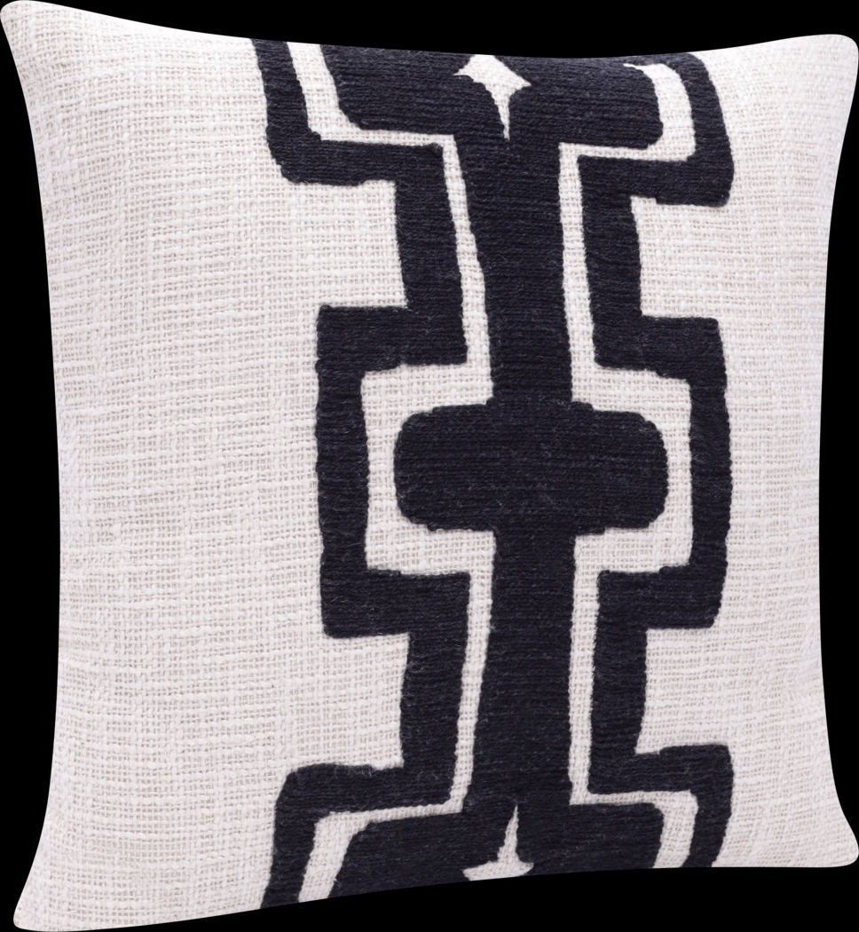 Stacy Garcia Sleo Black/Ivory Accent Pillow - Thumbnail - Image 4