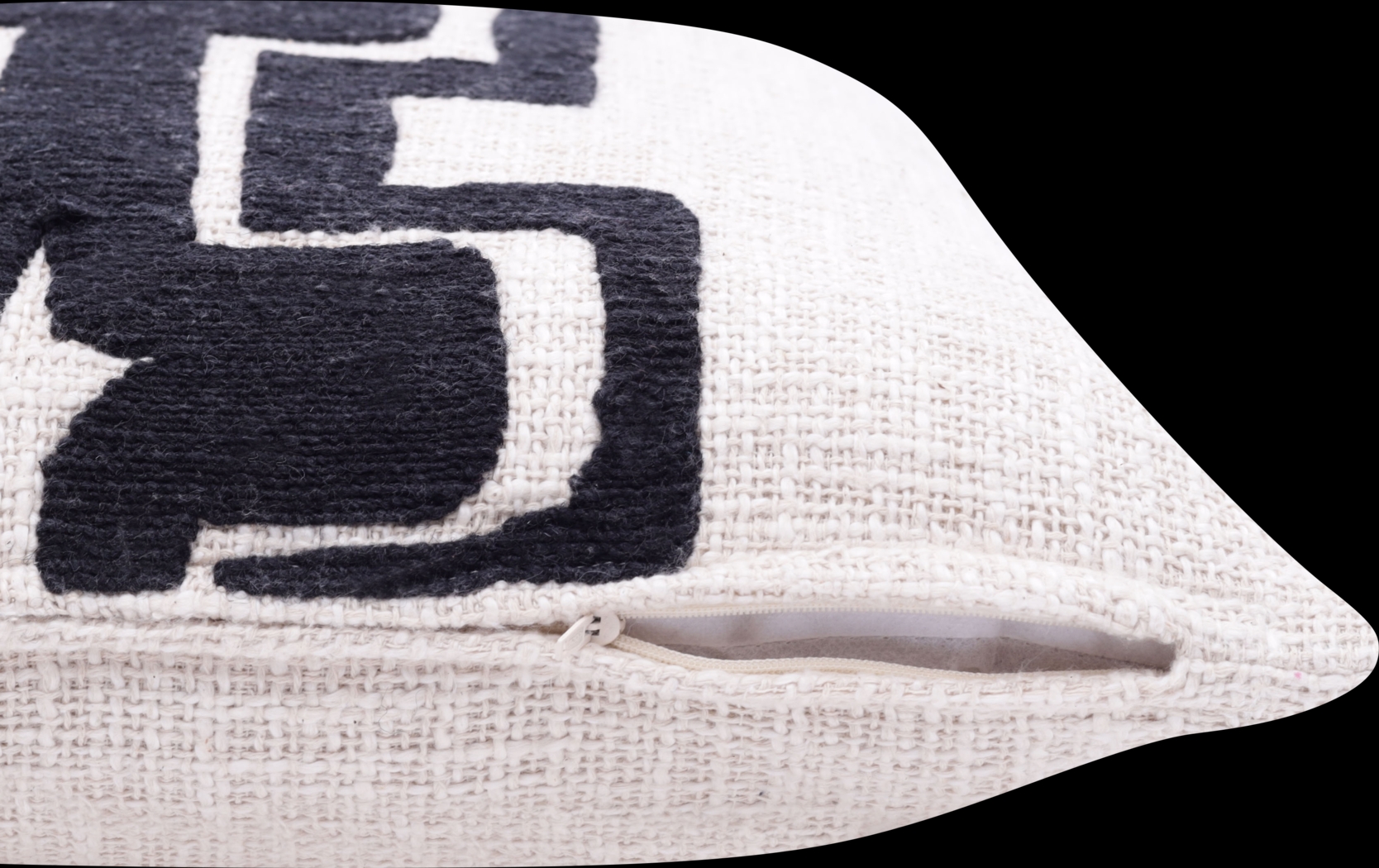 Stacy Garcia Sleo Black/Ivory Accent Pillow - Thumbnail - Image 5