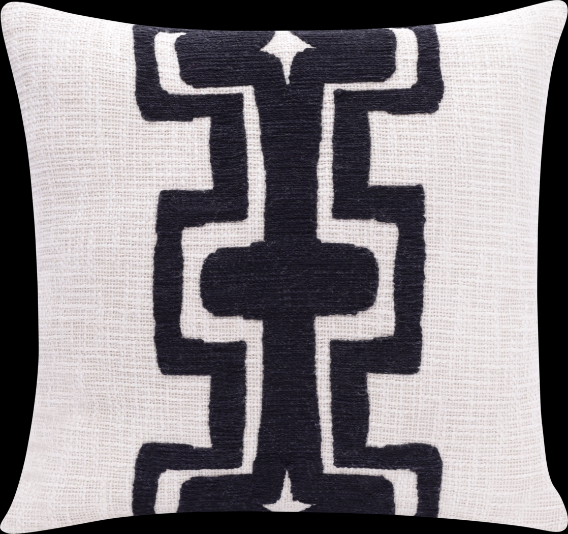 Stacy Garcia Sleo Black/Ivory Accent Pillow - Thumbnail - Image 1