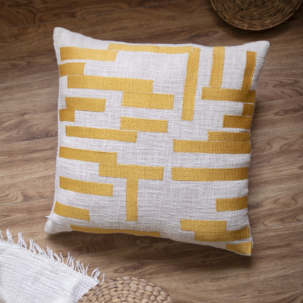 Stacy Garcia Slims Yellow Accent Pillow - Thumbnail - Image 2