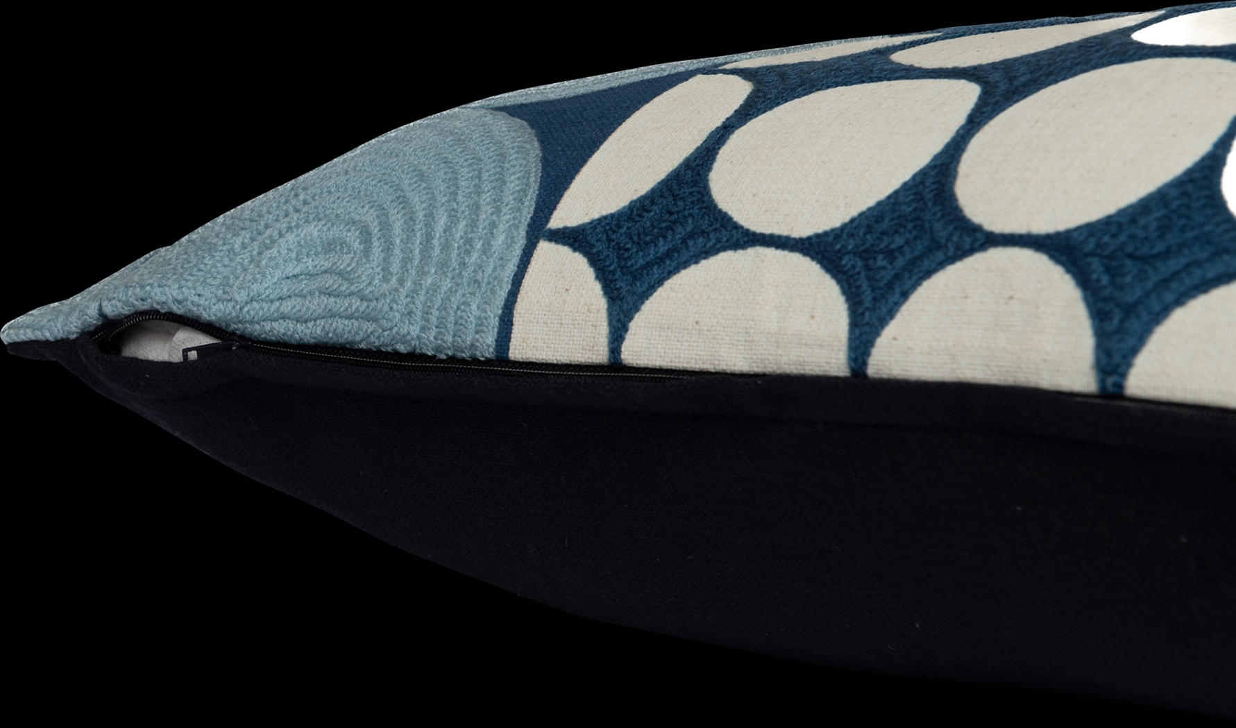 Stacy Garcia Vota Blue/Ivory Accent Pillow - Thumbnail - Image 5