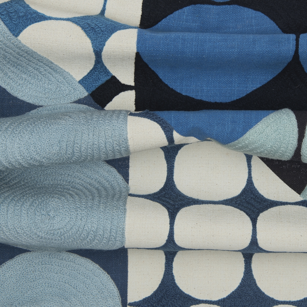 Stacy Garcia Vota Blue/Ivory Accent Pillow - Thumbnail - Image 6