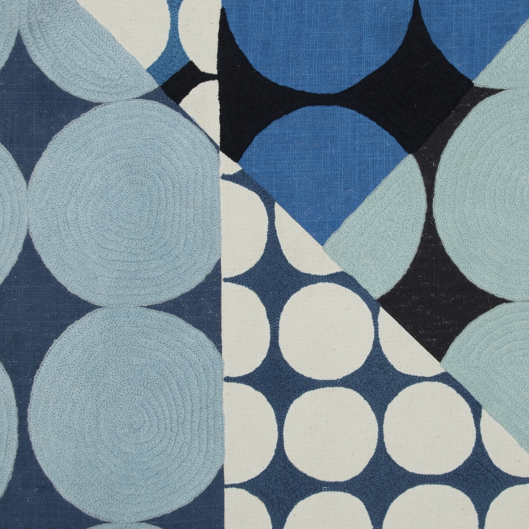 Stacy Garcia Vota Blue/Ivory Accent Pillow - Thumbnail - Image 7