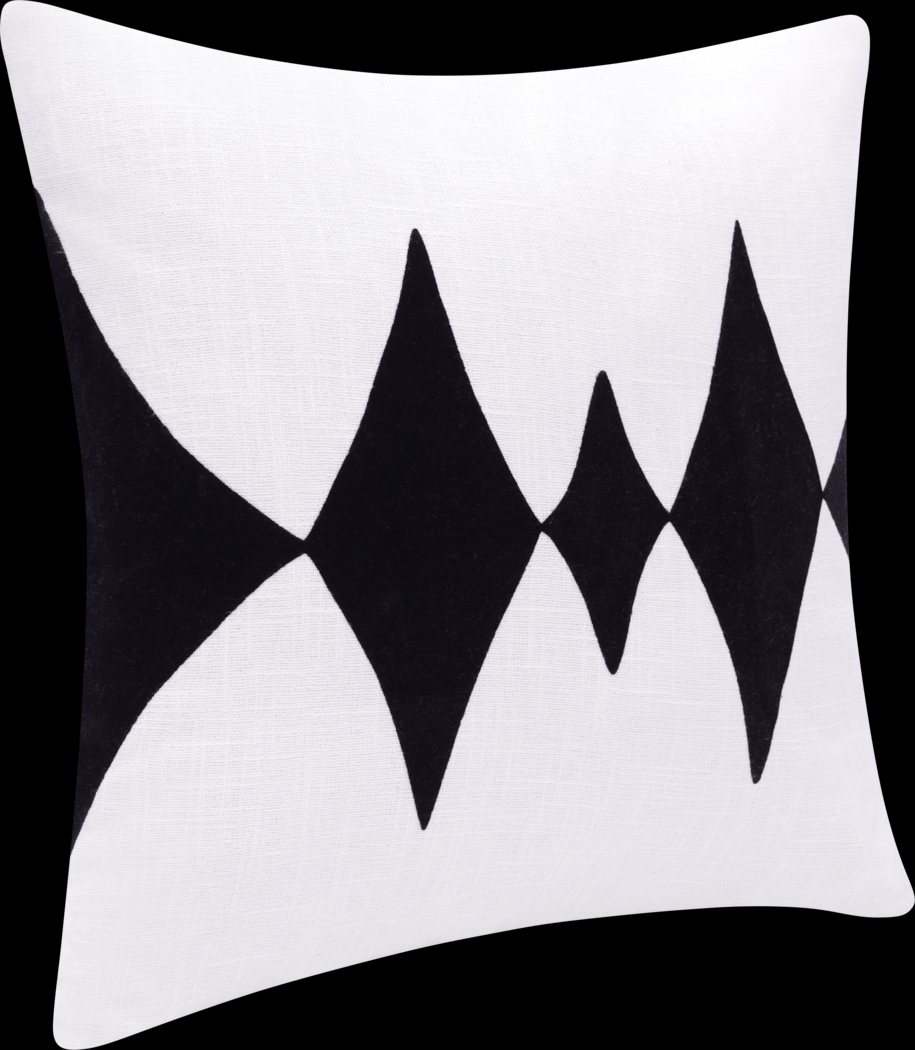 Stacy Garcia Vril Black/White Accent Pillow - Thumbnail - Image 4