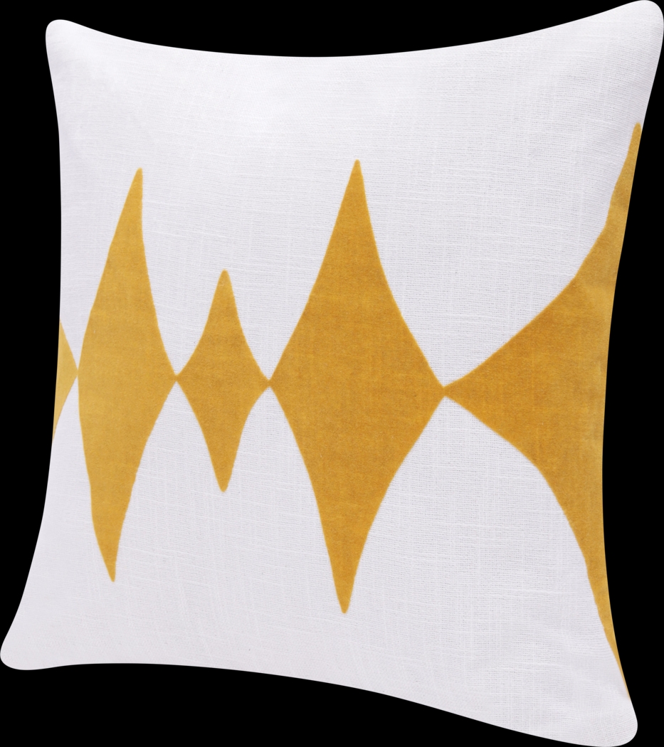 Stacy Garcia Vril Yellow/White Accent Pillow - Thumbnail - Image 3