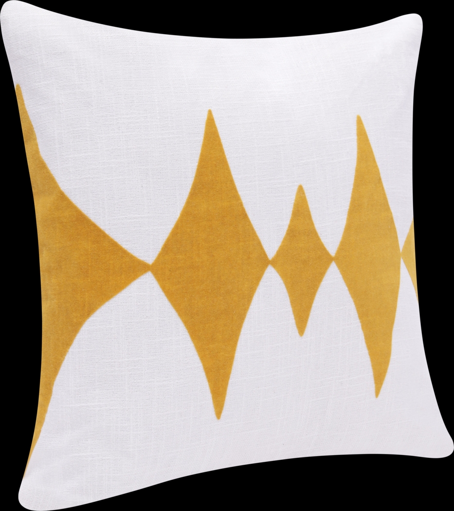 Stacy Garcia Vril Yellow/White Accent Pillow - Thumbnail - Image 4
