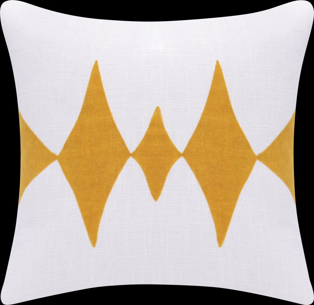 Stacy Garcia Vril Yellow/White Accent Pillow - Thumbnail - Image 1