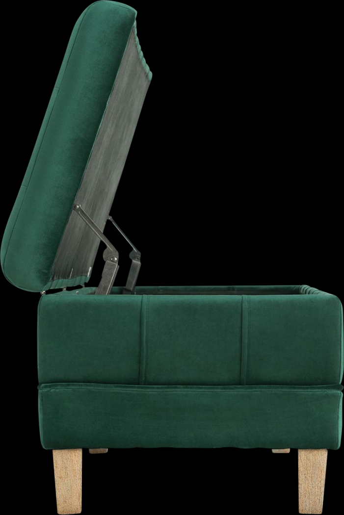 Staffordshire Emerald Storage Ottoman - Thumbnail - Image 7
