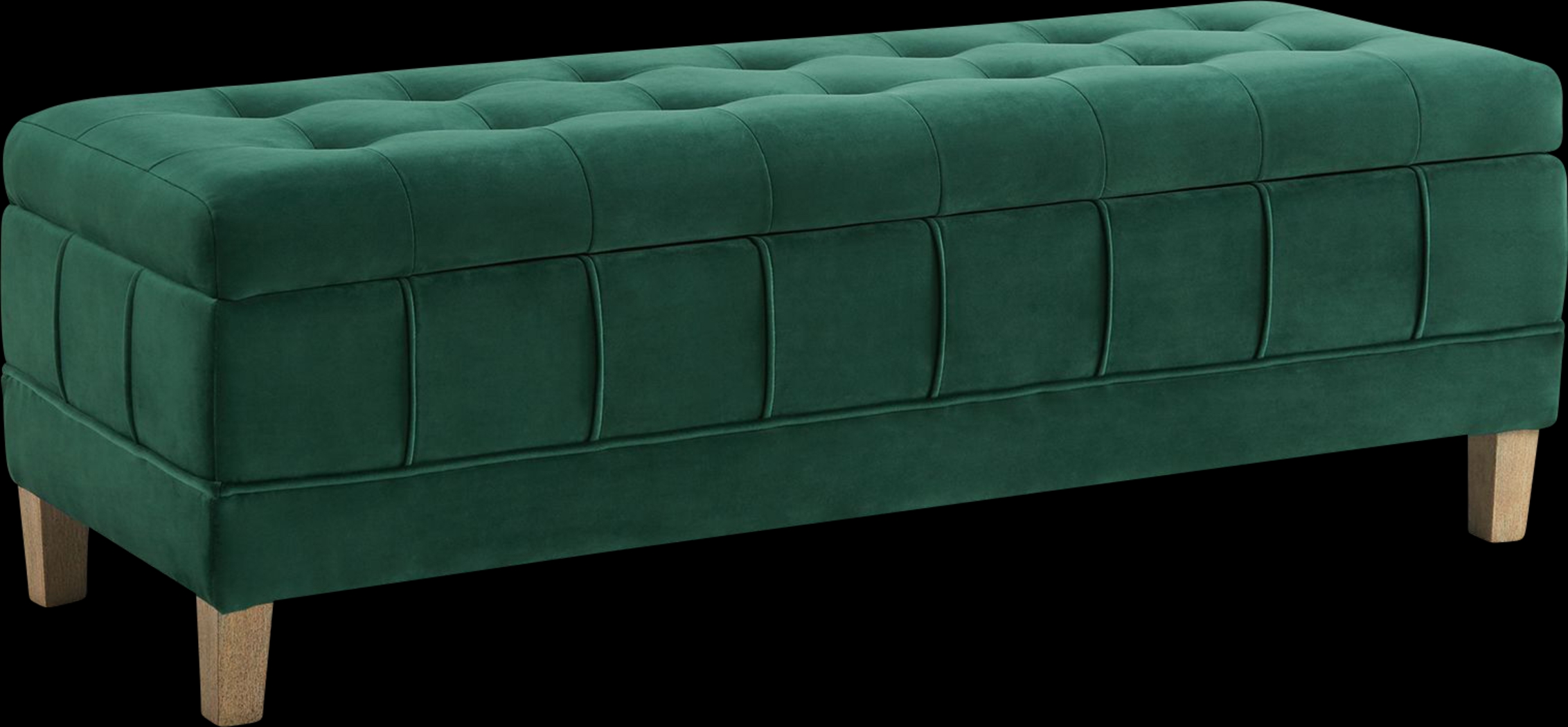 Staffordshire Emerald Storage Ottoman - Thumbnail - Image 1