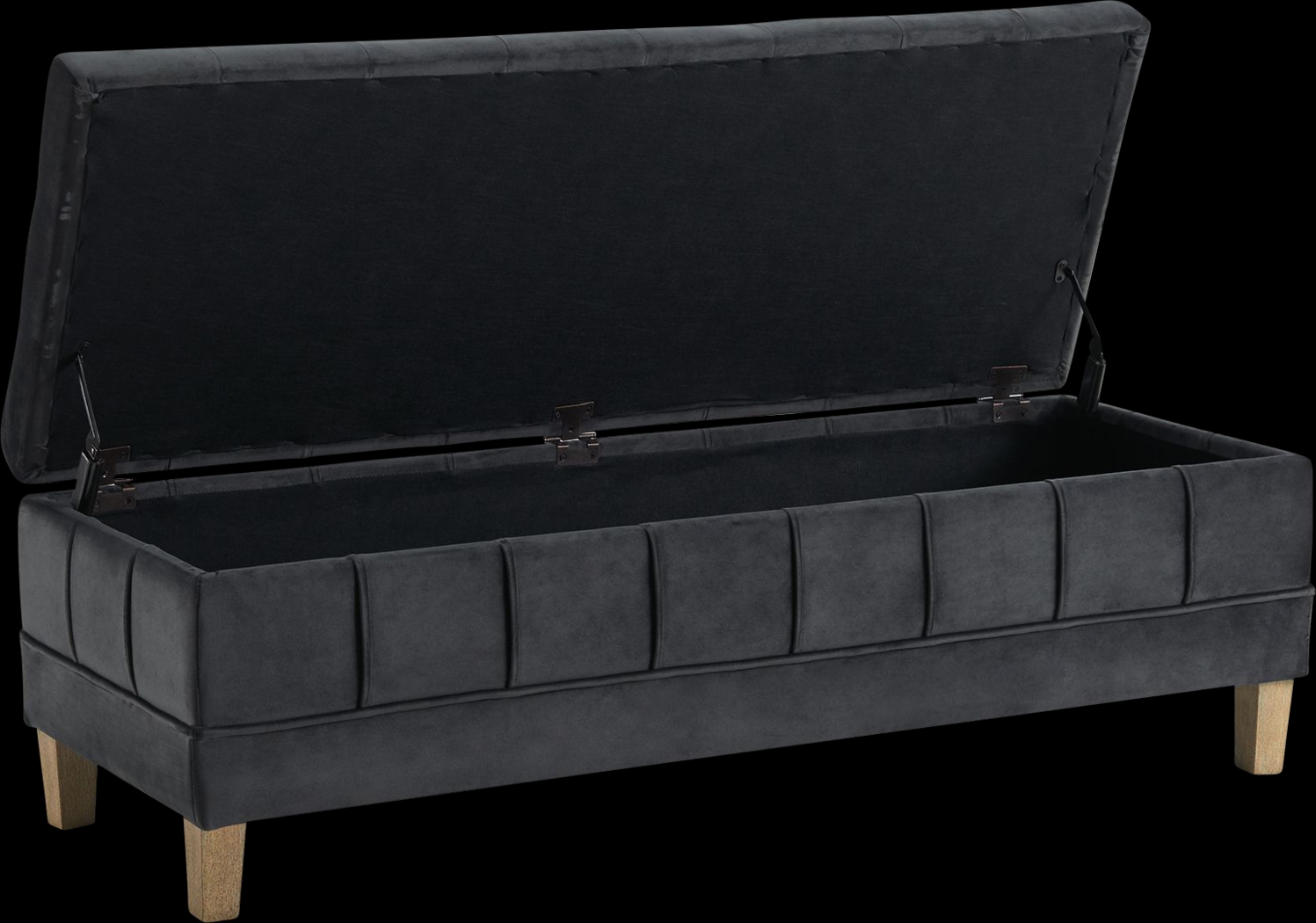 Staffordshire Gray Storage Ottoman - Thumbnail - Image 3