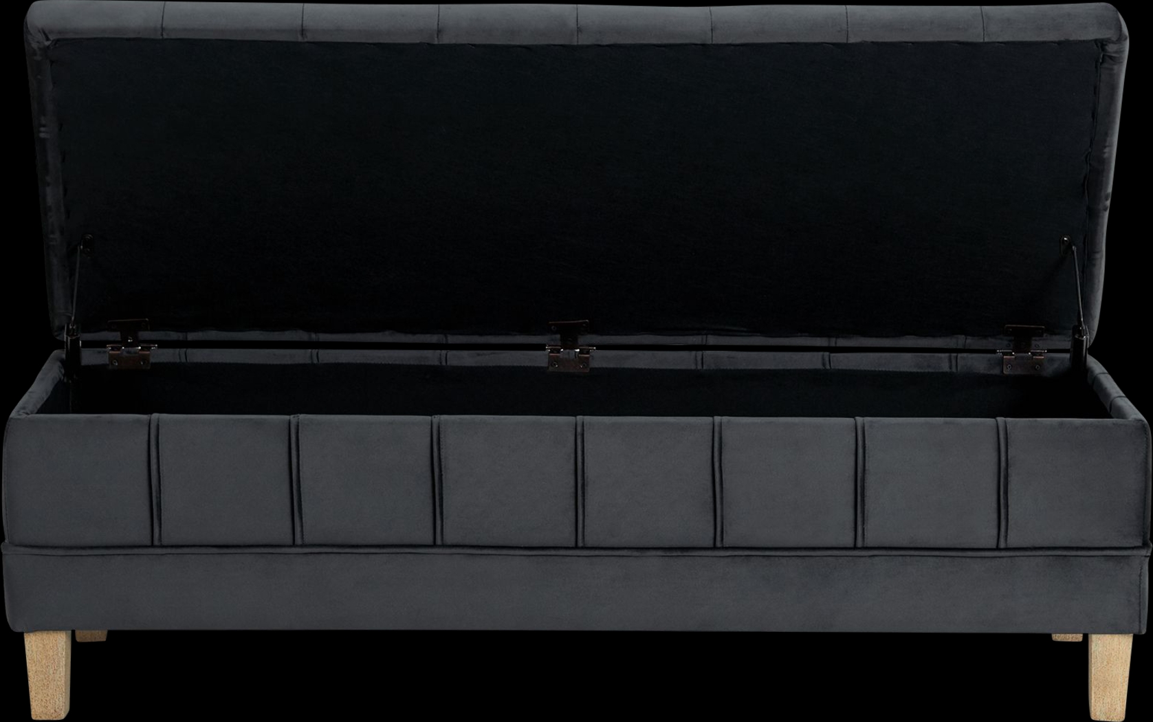 Staffordshire Gray Storage Ottoman - Thumbnail - Image 4