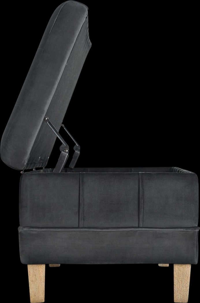 Staffordshire Gray Storage Ottoman - Thumbnail - Image 5