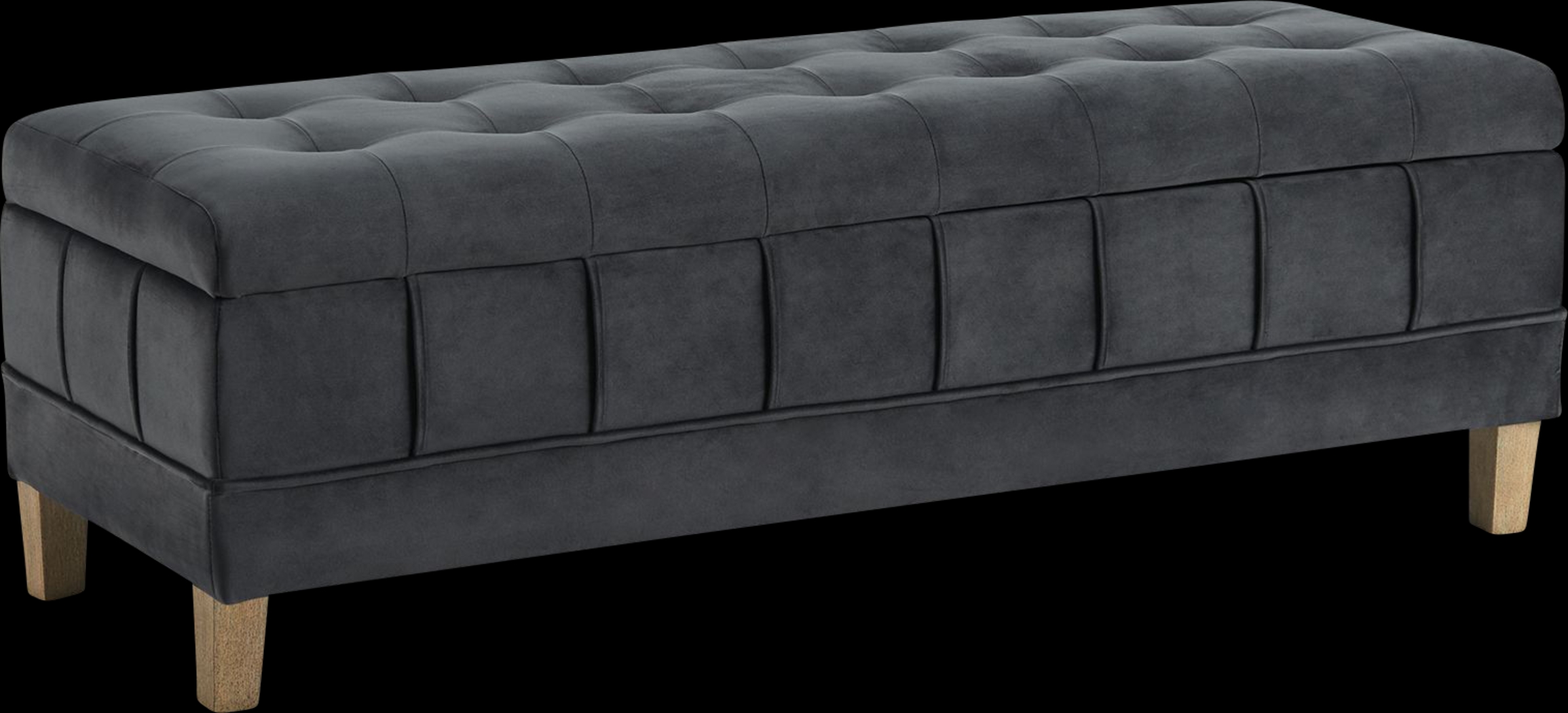 Staffordshire Gray Storage Ottoman - Thumbnail - Image 1