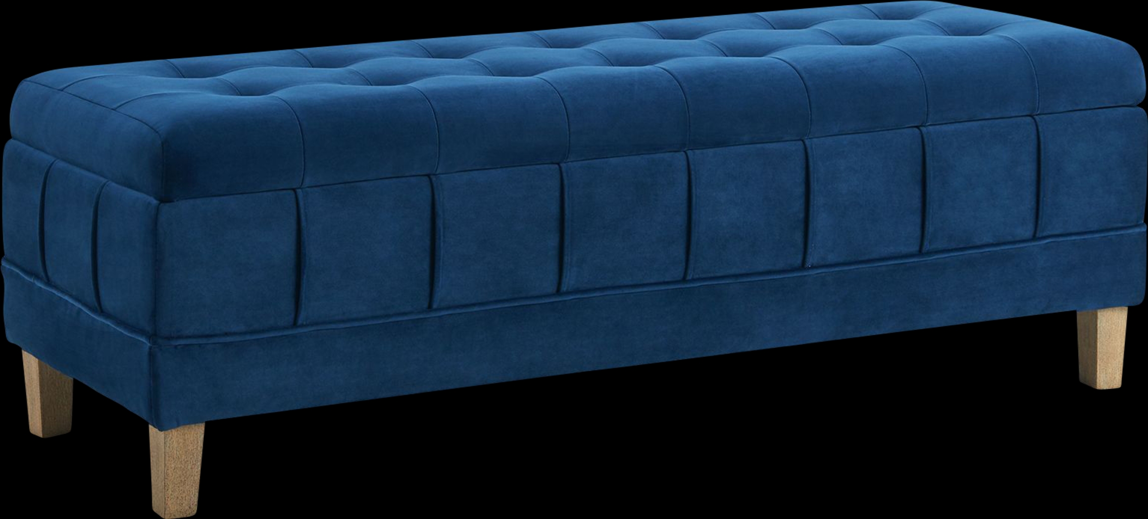 Staffordshire Navy Storage Ottoman - Thumbnail - Image 1