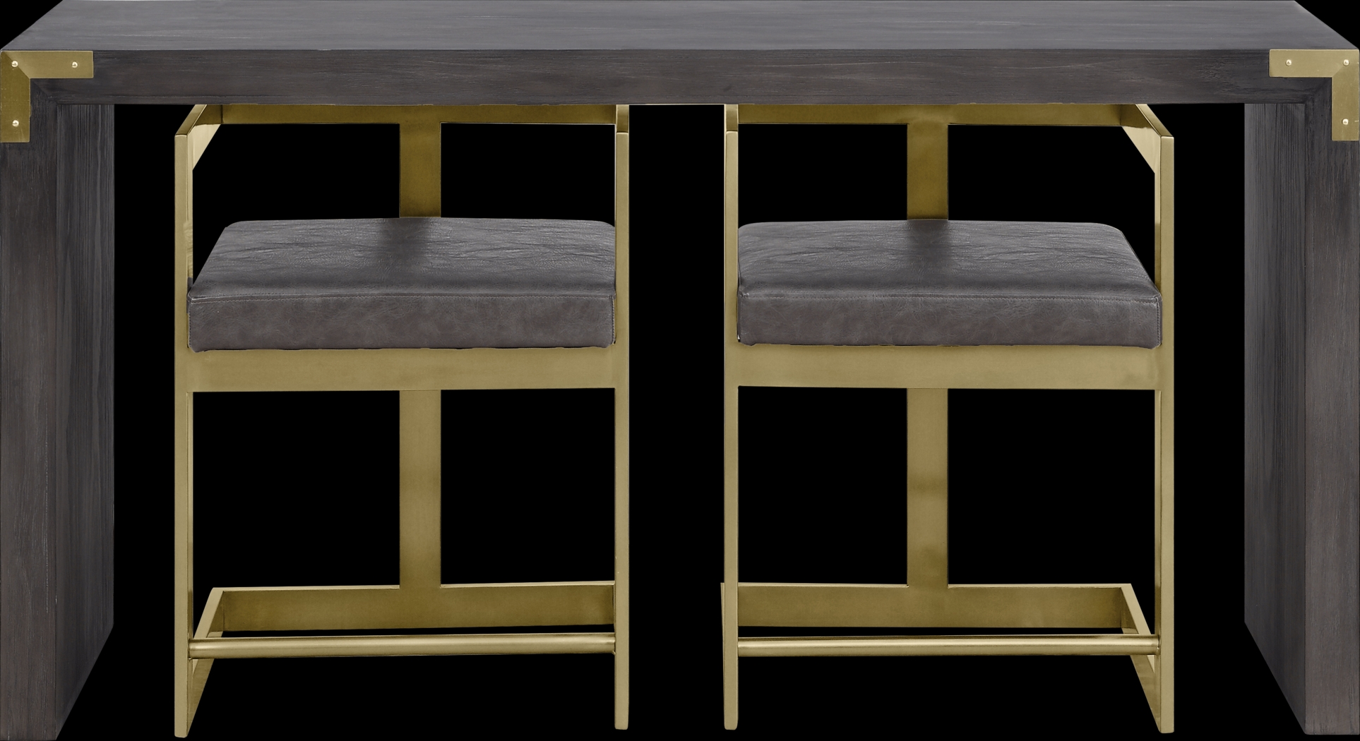 Stagner Gray Console Table With 2 Stools - Thumbnail - Image 6