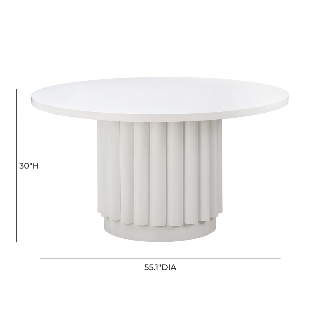 Stailey White Dining Table - Thumbnail - Image 8