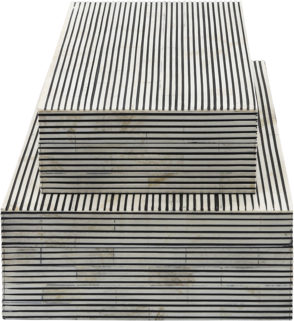 Stakely Black Decorative Box, Set of 2 - Thumbnail - Image 4