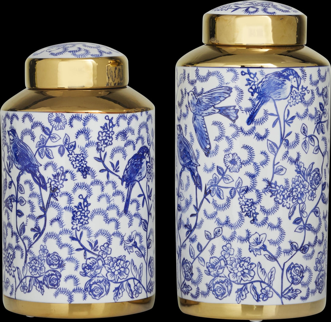 Stalto Blue Jar, Set of 2 - Thumbnail - Image 1