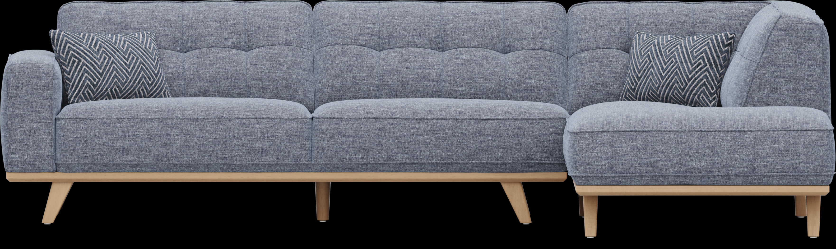 Stamford Bridge Denim 2 Pc Sectional - Thumbnail - Image 3