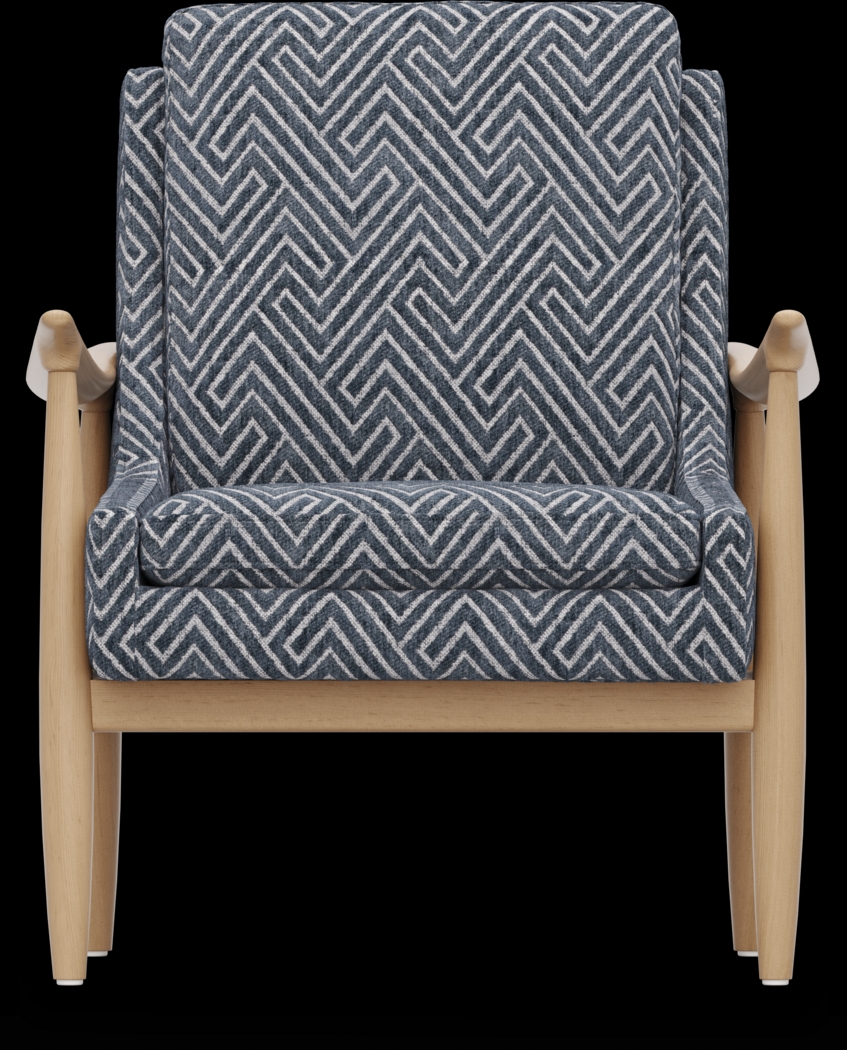 Stamford Bridge Denim Accent Chair - Thumbnail - Image 2