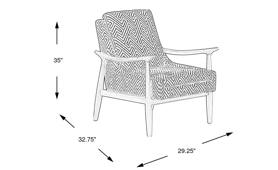 Dimension Image. Please refer to the Dimension Tab on this page for dimension details.