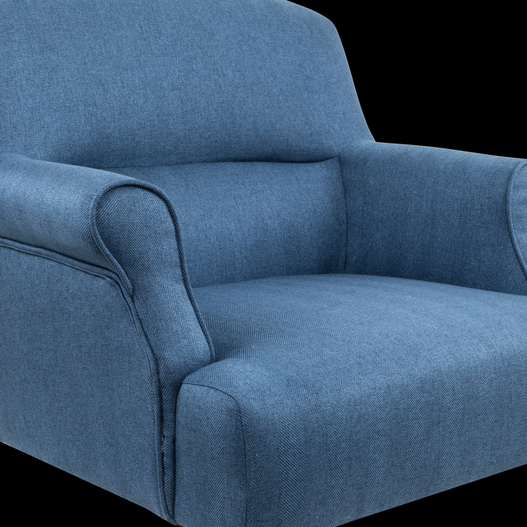 Stamnes Blue Accent Chair - Thumbnail - Image 5