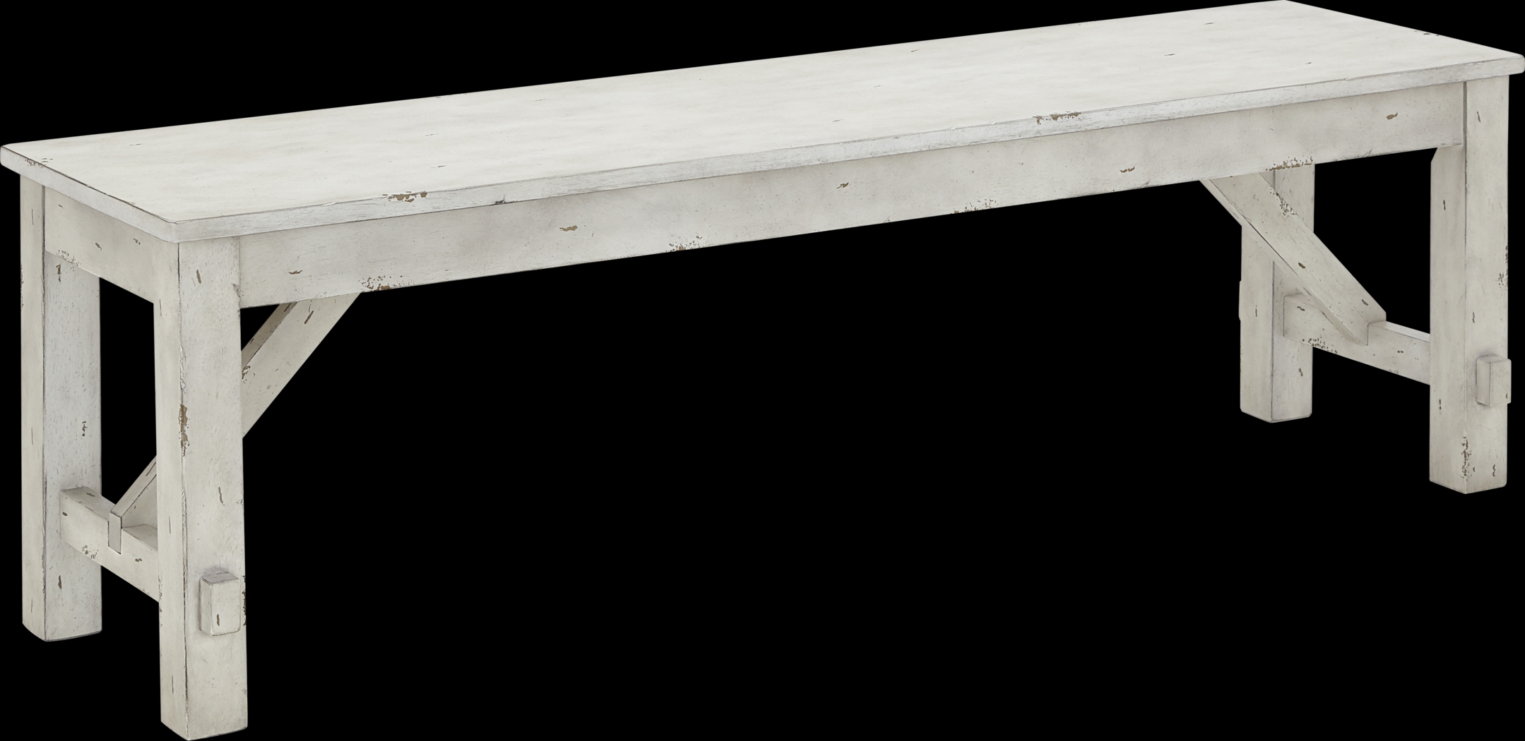Stana White Dining Bench - Thumbnail - Image 1