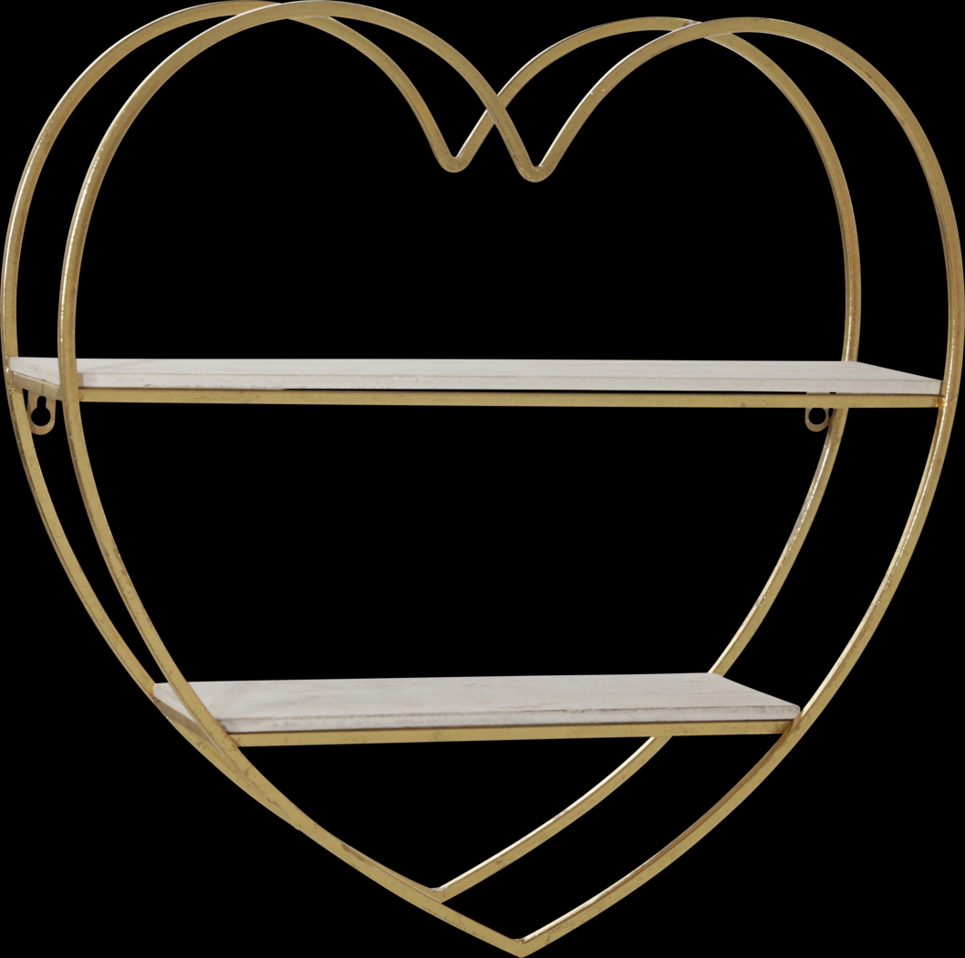 Stanfiel Gold Wall Shelf - Thumbnail - Image 1