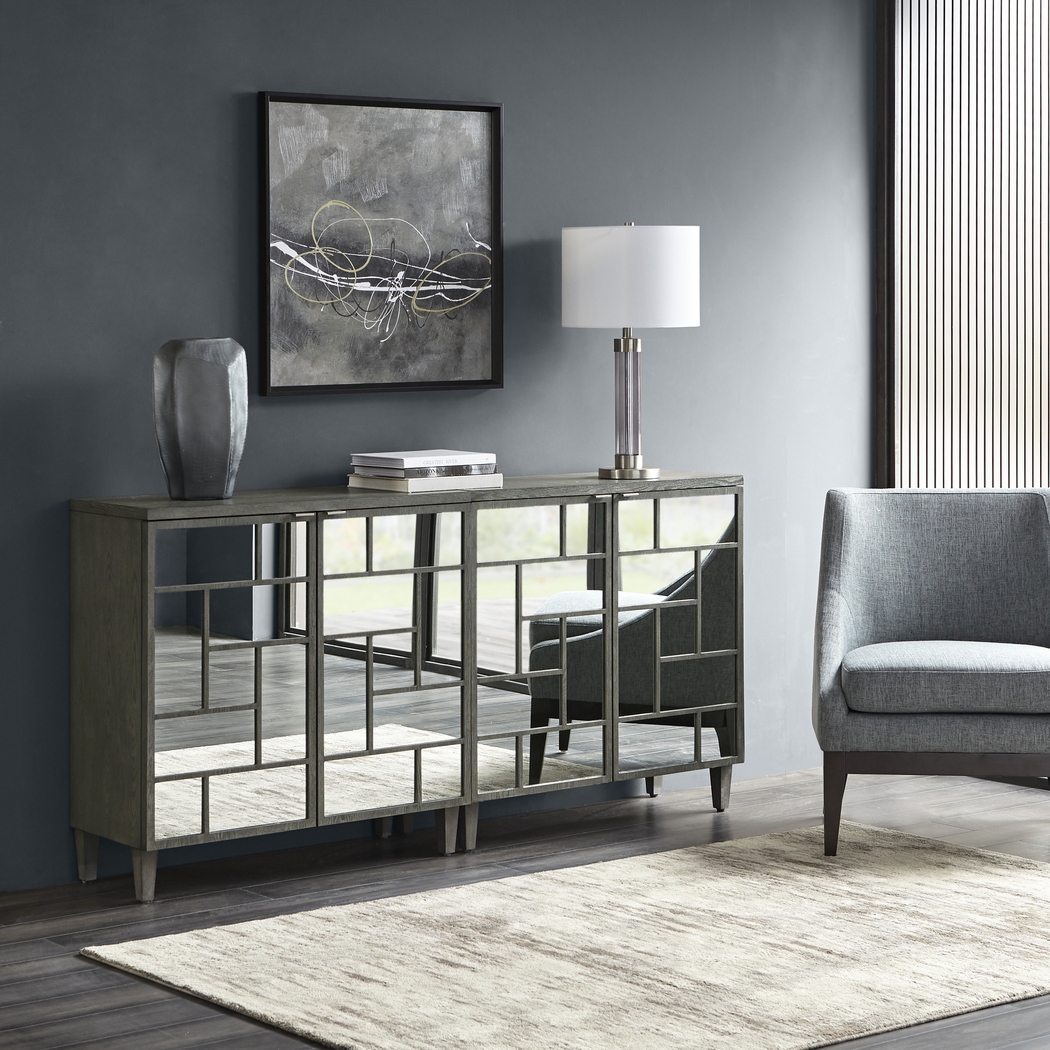 Staniford Gray Accent Cabinet - Thumbnail - Image 2