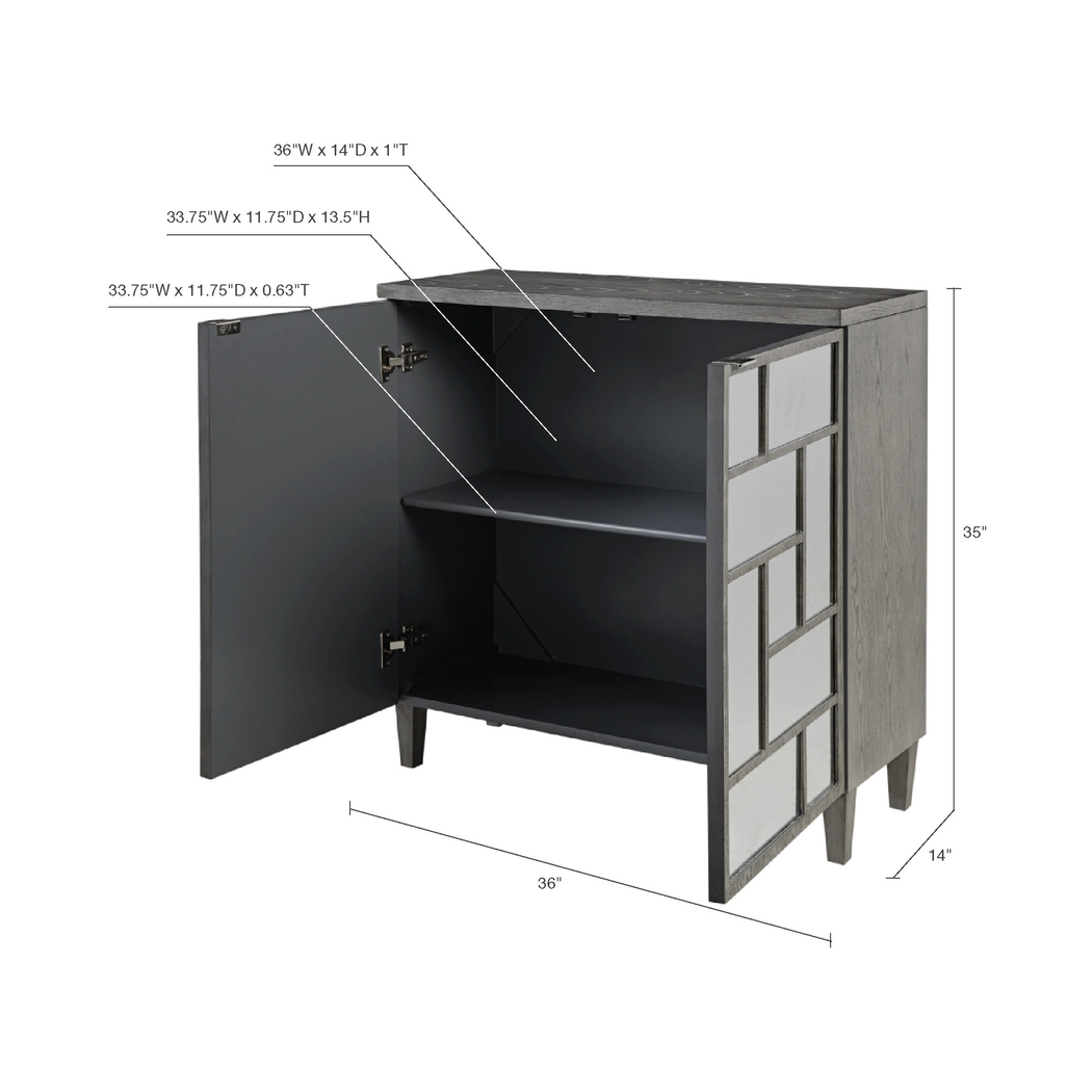 Staniford Gray Accent Cabinet - Thumbnail - Image 10