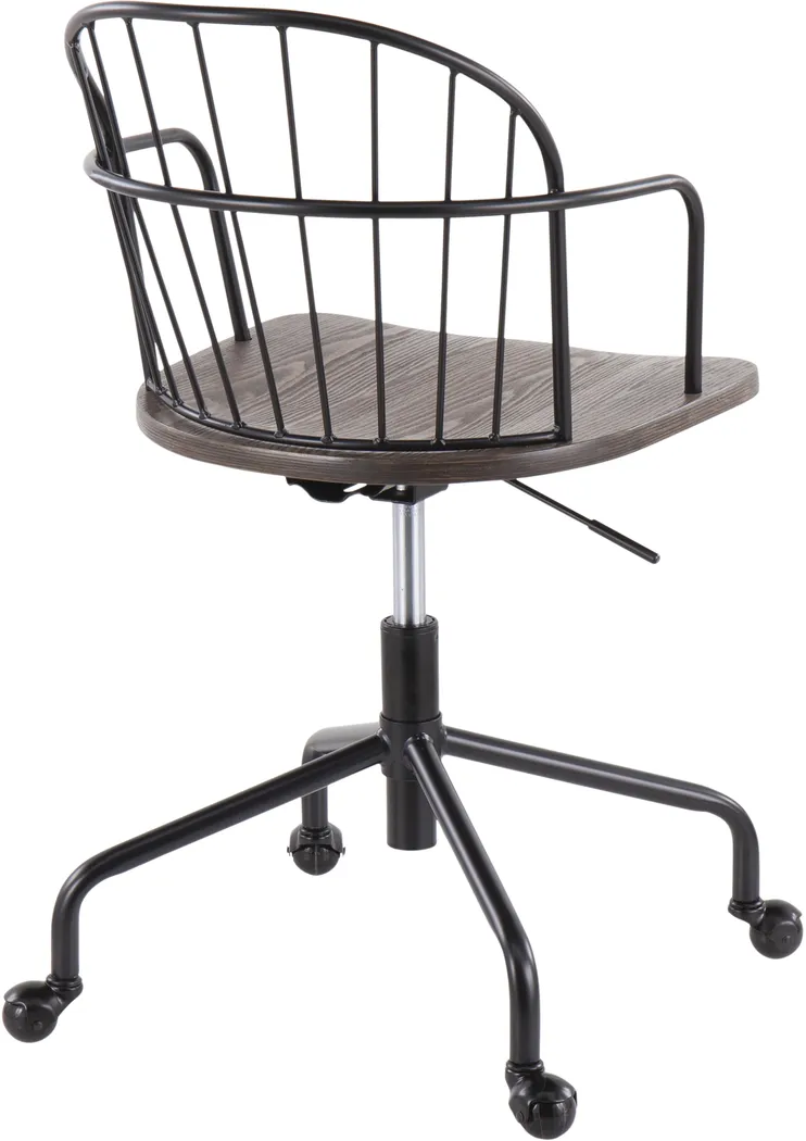 Stanocola Walnut Office Chair - Thumbnail - Image 3