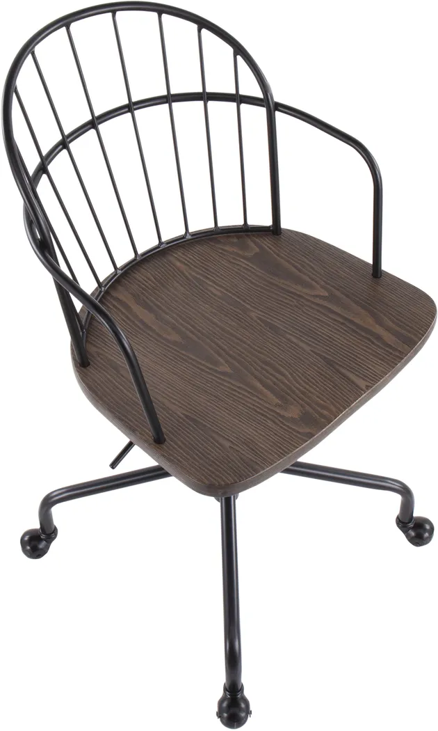 Stanocola Walnut Office Chair - Thumbnail - Image 6