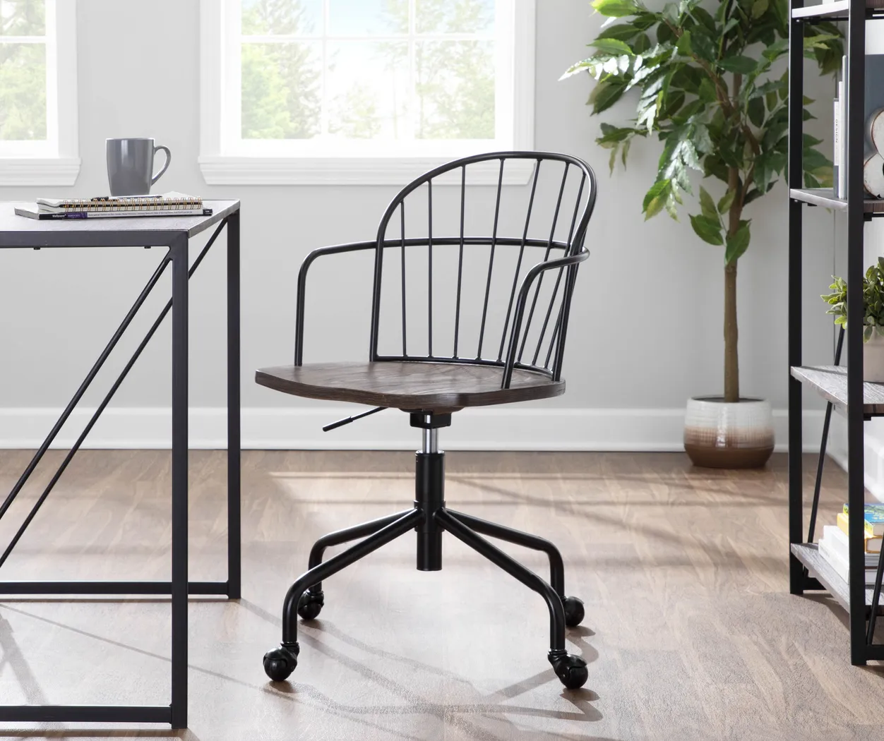 Stanocola Walnut Office Chair - Thumbnail - Image 7