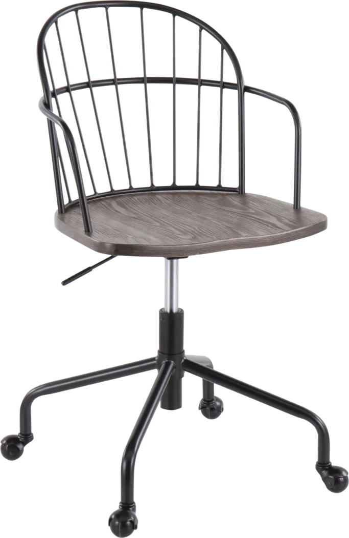 Stanocola Walnut Office Chair - Thumbnail - Image 1