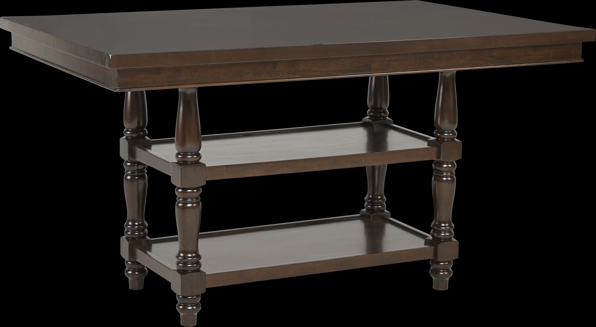 Stanton Cherry 5 Pc Counter Height Dining Room with Ivory Stools - Thumbnail - Image 3