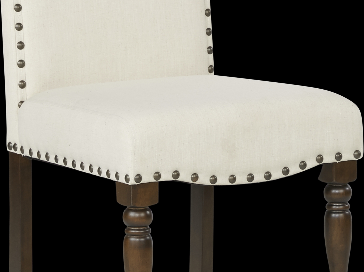 Stanton Cherry 5 Pc Counter Height Dining Room with Ivory Stools - Thumbnail - Image 5