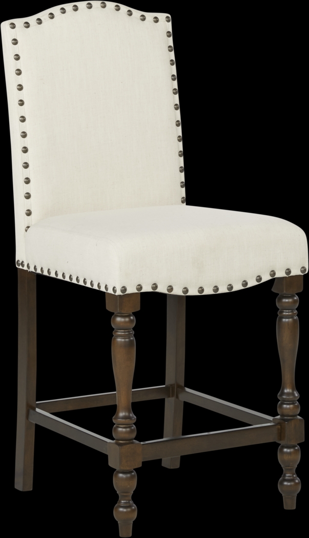 Stanton Cherry 5 Pc Counter Height Dining Room with Ivory Stools - Thumbnail - Image 4