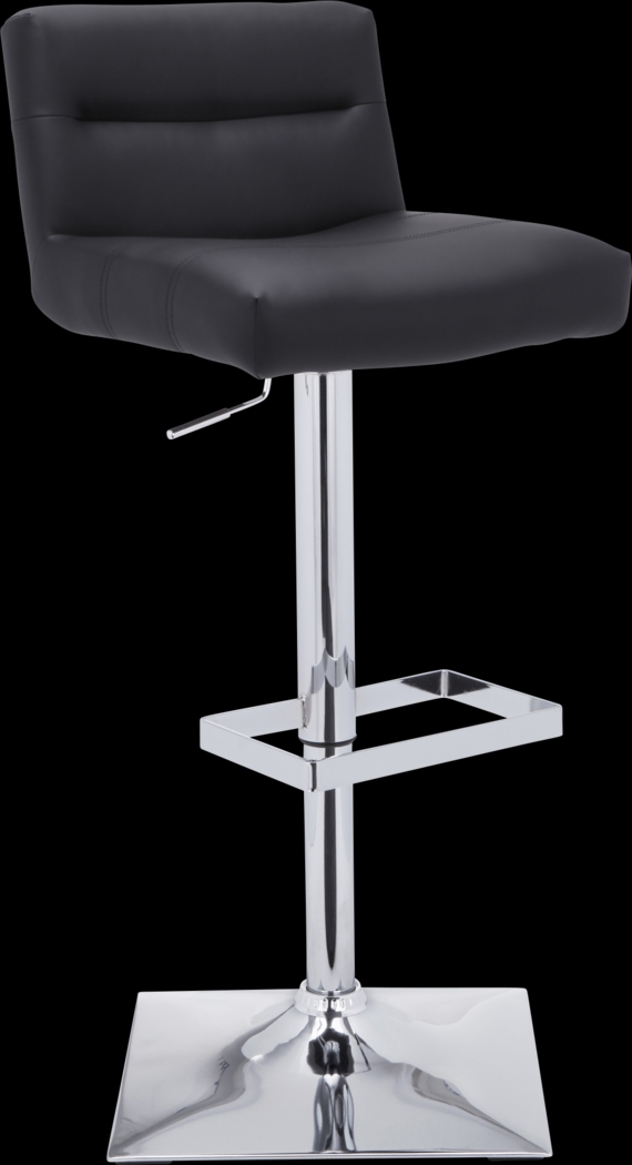 Stanyan Black Adjustable Barstool - Thumbnail - Image 2