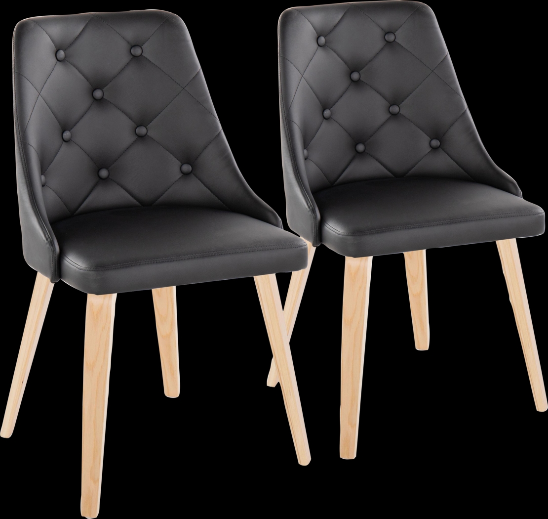 Stanyarne II Black Dining Chair, Set of 2 - Thumbnail - Image 1