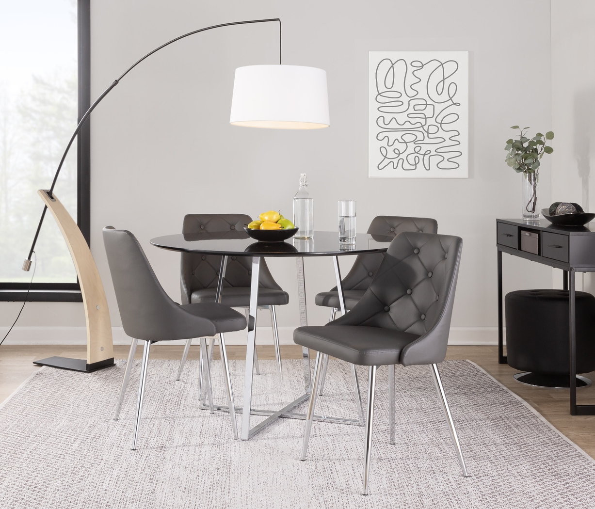 Stanyarne IV Gray Dining Chair, Set of 2 - Thumbnail - Image 2