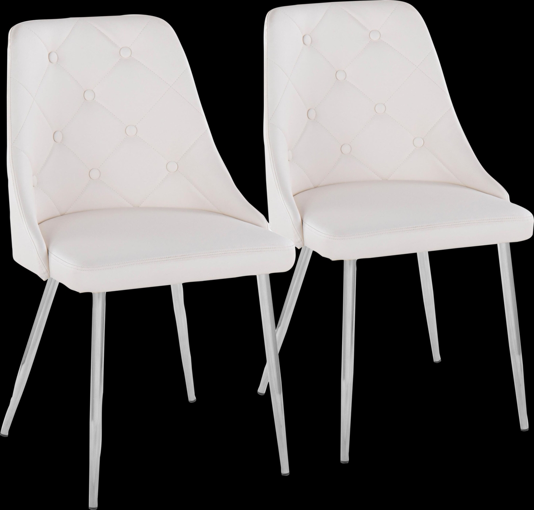 Stanyarne IV White Dining Chair, Set of 2 - Thumbnail - Image 1