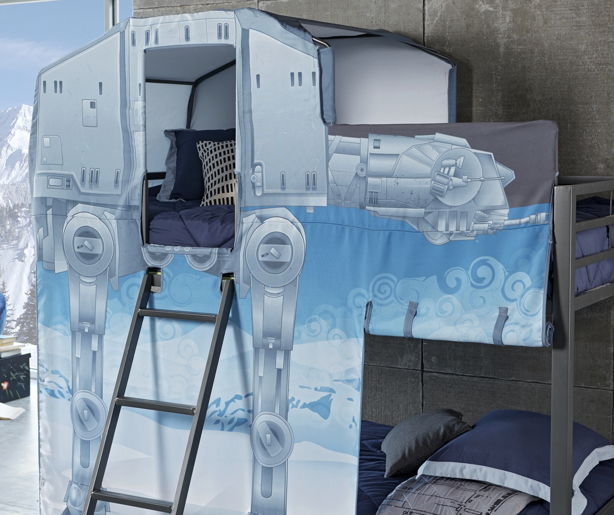 Star Wars AT-AT Walker™ Gray Twin/Twin Bunk Bed - Thumbnail - Image 4