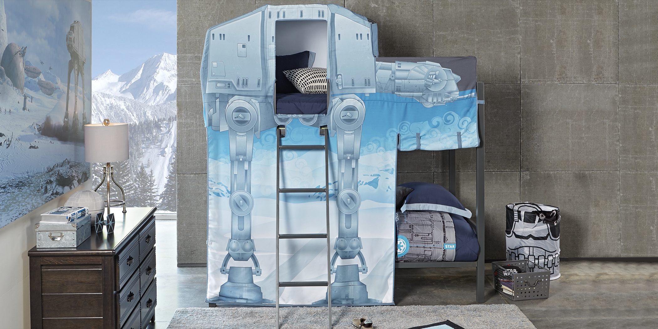 Star Wars AT-AT Walker™ Gray Twin/Twin Bunk Bed - Thumbnail - Image 2