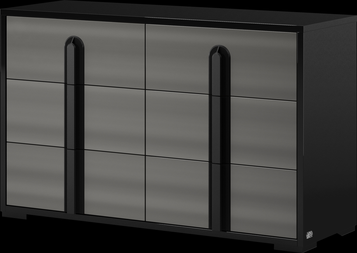 Star Wars Black Lighted Bedroom with Millennium Falcon Lightspeed Carbonite Full Platform Bed - Thumbnail - Image 6