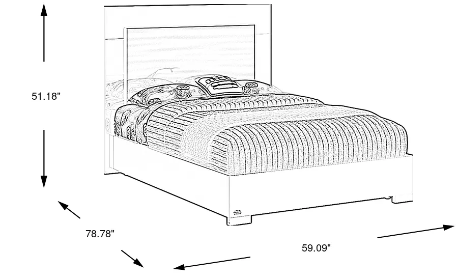 Dimension Image. Please refer to the Dimension Tab on this page for dimension details.