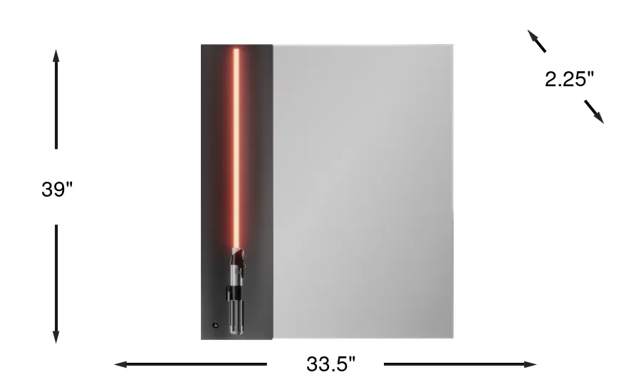Dimension Image. Please refer to the Dimension Tab on this page for dimension details.