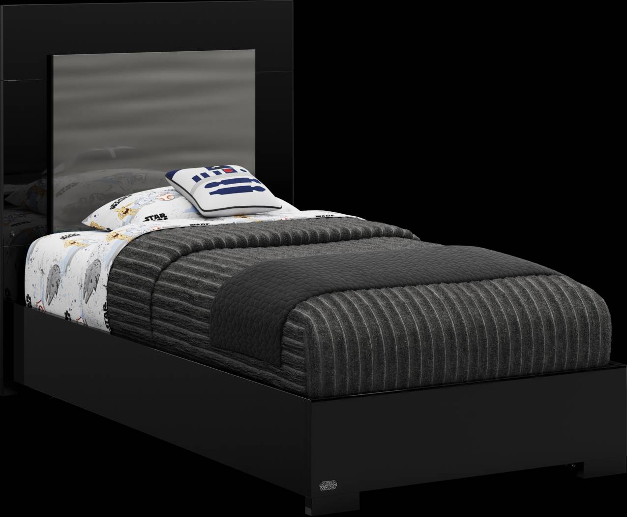 Star Wars Black Twin Lighted Bed - Thumbnail - Image 1