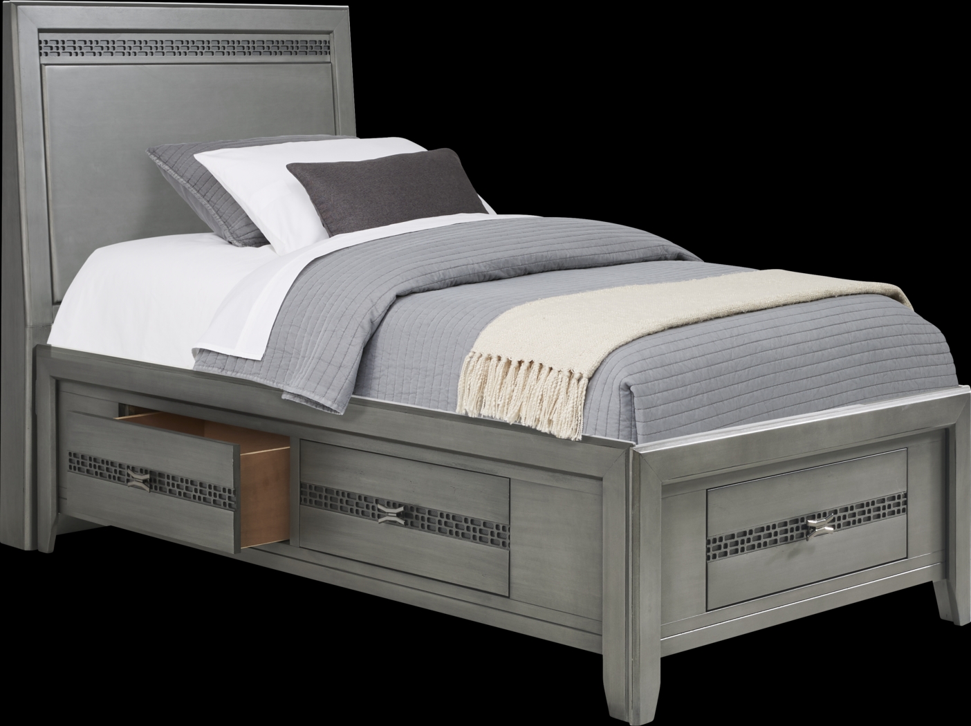 Kids Star Wars Carbonite Gray 5 Pc Twin Storage Bedroom - Thumbnail - Image 6