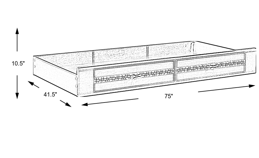 Dimension Image. Please refer to the Dimension Tab on this page for dimension details.